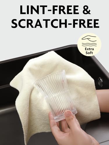 Fantasticlean Kitchen Towels - 80 Sheets - Reusable Washable Dishcloth Rolls, Super Absorbent, Premium Microfiber Cleaning Cloths, 10'' by 10'' (Pink,Grayish,Beige,Tan) - color: Pink,grayish,beige,tan