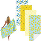 Frienda 4 Pack Microfiber Oversized Lightweight Beach Towel 71x32 in for Women Men Microfiber Quick Dry Sand Free Ocean Coastal Towels for Beach Pool Travel(Little Yellow Duck) - style: Little Yellow Duck