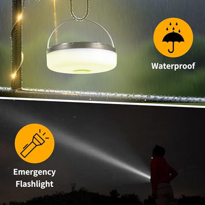 Camping String Lights Rechargeable, 32.8ft Retractable String Lights, Waterproof Indoor/Outdoor Use, 8 Modes, 4-in-1 Quick Storage Portable Lamp, Suitable for Camping, RVs, Parties, Christmas - size: 1