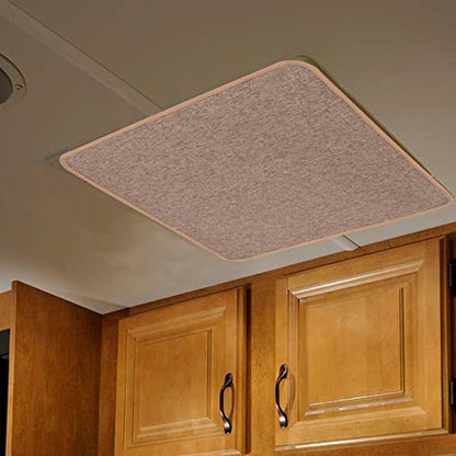 RV Roof Vent Skylight Insulator Window Cover, Sun Blackout Fabric for Camper (16 x 16 inch)- Brown - color: brown