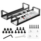 PAVSTINE Under Desk Cable Management Tray, 17 in Metal Cable Tray Basket | For Wire Management, Power Strip Holder, Cord Organizer, Wire Tamer for Home/Office Desk Cable Hider Black, 2 Pack - size: 17 inch Cable Tray×2 Pack