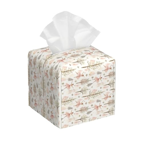 Ballerina Forest Winter Tissue Box Cover Square Tissues Boxes Decorative Facial Paper Organizer for Friends, Home Nightstands Bathroom Table Decor - color: Color_18