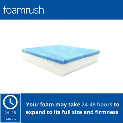 FoamRush 9" x 18" x 20" Gel Memory Foam Bench Cushion Replacement Medium Firm (Upholstery Foam, Seat Replacement, Upholstery Sheet, Foam Rubber Padding, Couch, Sofa Cushion, Mattress) Made in USA - color: Gel + High Density, size: 9" x 18" x 20"