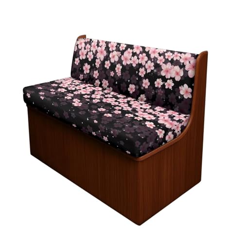 Cherry Blossom Cute Rv Dinette Cushion Covers Stretchable Rv Sofa Covers for Couch Rv Cushion Slipcover, Washable Sofa Furniture Protector for Camper Accessories for Inside - color: Cherry Blossom Cute