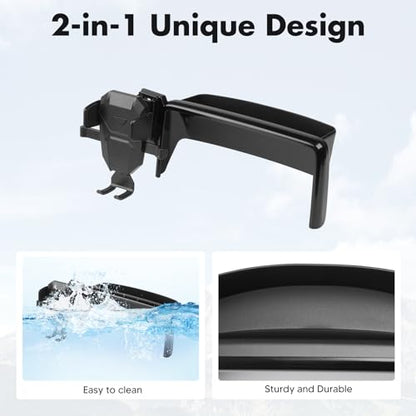 FIILINES Phone Holder for Mazda MX-5 Miata 2016-2023/CX-3 2016-2021/Mazda 3 2014-2016 (Fit 7" Screen), Phone Mount with Dash Organizer for CX3 Accessories, 360 Degree Rotation Dash Mount - size: For MX5 2016-2023