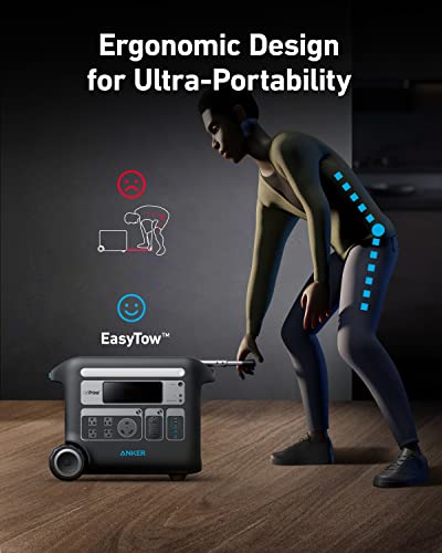 Anker SOLIX F2000 Portable Power Station, PowerHouse 767, 2400W Solar Generator, GaNPrime Battery Generators for Home Use, LiFePO4 Power Station for Outdoor Camping, and RVs (Solar Panel Optional) - style: F2000