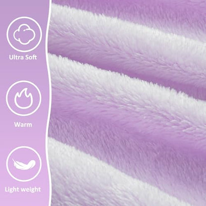 Travel Blanket Pillow,Airplane Blanket Compact with Bag Eye Mask, Ultra-Soft,Warm & Lightweight Included,Travel Essentials for Women & Men, Luggage Sleeve & Backpack Clip 65x40 in,Purple - color: Pastel Purple
