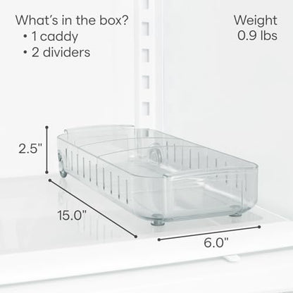 YouCopia RollOut Fridge Caddy, 6" Wide - size: 6" Wide
