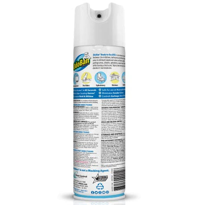OdoBan Ready-to-Use 360-Degree Continuous Spray Disinfectant and Harsh Aroma Eliminator, Fabric and Air Freshener, 4 Pack, 14.6 Ounces Each, Fresh Linen Scent - size: 14.6 Fl Oz (Pack of 4)