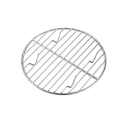 CAMPINGMOON Round Roasting Baking Steaming Cooling Rack Cooking Grid Grill Stainless Steel Fits for Dutch Oven (Diameter φ6.7inch, W17) - color: Dia 6.7 inches, W17