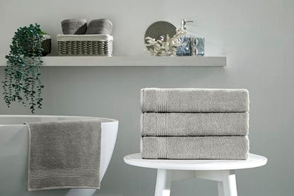 Ozdilek 4-Piece Bath Towels, 27x54 100% Turkish Cotton, Luxury Quick Dry, Extra Large, Fade-Resistant, Eco-Friendly, Spa Towel, Comfortable (Light Brown) - color: Light Brown