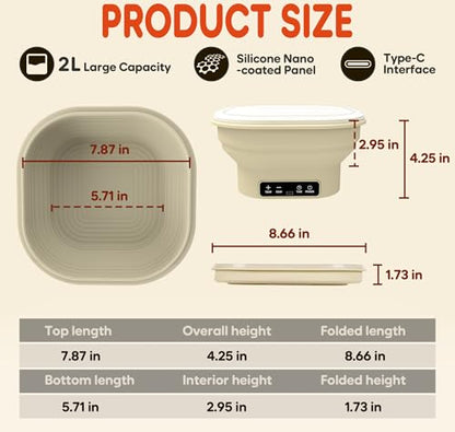 Upgraded Electric Heated Silicone Dough Proofing Box with Reliable Timer & Precise Temp Control - Fast Fermentation Collapsible Proofer Bowl (2L, Square) - color: Square-1, size: 9in