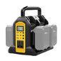 Power Inverter Compatible with Dewalt 20V Battery, 350W Outdoor Generators Convert DC 20V to AC 120V Pure Sine Wave Inverter with 6 Output Ports, LED Light for Camping Emergency