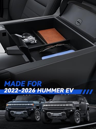 for Model 3 Center Console Organizer Armrest Tray Middle Storage Box Insert Container Durable ABS Plastic Accessories 2024 2025 - size: for 2022-2026 Hummer EV