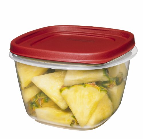Rubbermaid Easy Find Lid 7-Cup Food Storage Container, Red - style: 7.0C/1.6L 6CS