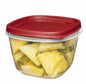 Rubbermaid Easy Find Lid 7-Cup Food Storage Container, Red - style: 7.0C/1.6L 6CS
