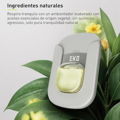 EKO Refresh Deodorizer Pod Kit with Refillable Holder, 1 Pod + 1 Holder, Plant-Based Odor Eliminator for Trash Can, Bathroom, Storage – Long-Lasting 45 Days Air Freshener, Natural, Chemical-Free - size: Starter Set