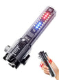 Yemao Car Emergency Flashlight with Seatbelt Cutter & Window Breaker, Tactical EDC Light with Alarm, Focusable Main Beam, Side Work Light, Red Blue Strobe Warning Light for Vehicle Self-Rescue