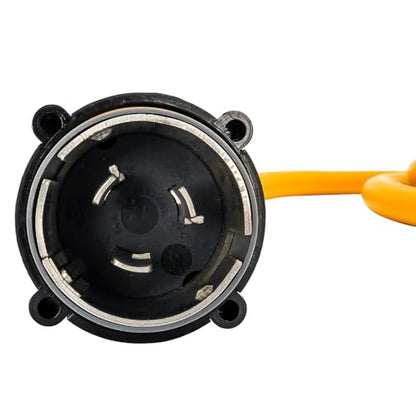 Camco PowerGrip 25-Foot Marine/Boat Extension Cord with 50M/50F Locking Adapters | Allows for Easy Boat Connection to Distant Power Outlets (55621) - size: 25', style: 50M Locking /50F Locking