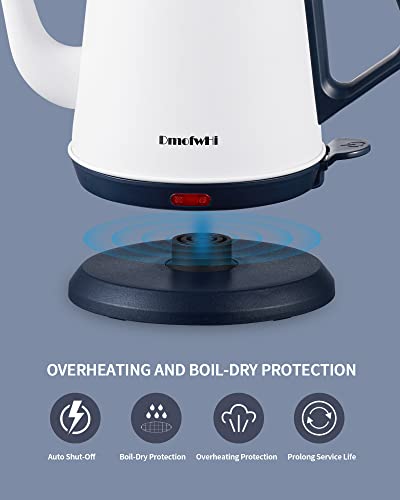 DmofwHi Gooseneck Electric Kettle(1.0L),1000W Electric Tea Kettle of 304 Stainless Steel,Auto Shut off,Coffee Kettle for Pour Over and Tea -White - color: WHITE