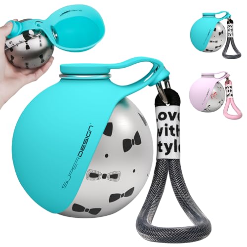 2-in-1 Portable Dog Water Bottle for Small Dogs - Leak-Proof & Compact Dog Travel Water Bottle -Stainless Steel Bottle & Silicone Bowl - Ideal for Walking, Hiking & Travels(10 fl oz, Blue) - color: Blue