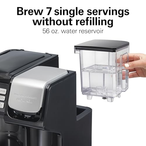 Hamilton Beach FlexBrew Trio 2-Way Coffee Maker, Compatible with K-Cup Pods or Grounds, Combo, Single Serve & Full 12c Pot, Black - Fast Brewing (49902JN) - color: Black, Fast Brewing, New for 2026