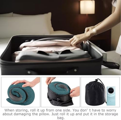 WEERSHUN Travel Pillows for Airplanes,2024 New Travel Pillow,Travel Neck Pillow Airplane Memory Foam Travel Pillow Neck Pillow for Traveling Suitable for Airplanes,Offices and Cars