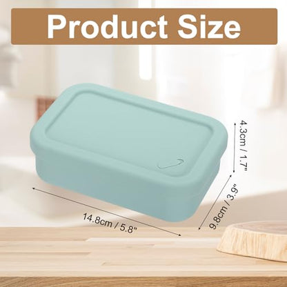 PATIKIL Leakproof Travel Soap Case, Silicone Travel Soap Container with Draining Layer Portable Bar Soap Holder for Bathroom Camping Gym, Green - color: Green