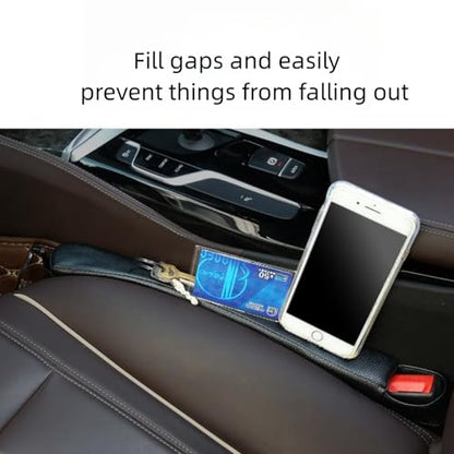 Car Seat Gap Filler 2 Pack,Car Seat Gap Filler Organizer,Car Seat Gap Plug with Storage Slot,3 in 1 Car Seat Gap Filler with Cup Holder,Prevent Small Items from Falling(Black) - color: Black2