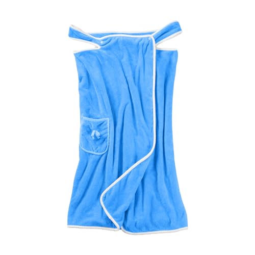 Unisex Bath Towel, Wearable After Bath Towel Set, Wearable Quick Dry Shower Gym Towel(53" x 31", Blue) - color: Blue, size: S(135X80CM)