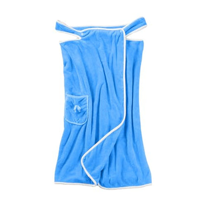 Unisex Bath Towel, Wearable After Bath Towel Set, Wearable Quick Dry Shower Gym Towel(53" x 31", Blue) - color: Blue, size: S(135X80CM)