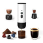 Portable Coffee Maker Espresso Machine with 7800mAh Battery & Digital Display, Self-Heating Travel Coffee Maker for Camping, Car, USB-C Compatible with Ground Coffee & NS Capsules RV Hiking Office