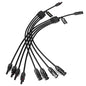 BougeRV Solar Y Branch Connectors Extra Long Solar Panel Parallel Connectors 1 to 4 Solar Cable Wire Plug Tool Kit (M/FFFF and F/MMMM) - size: 1 Pair M/FFFF and F/MMMM
