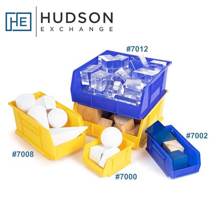 HE HUDSON EXCHANGE 11" x 11" x 5" Plastic Stackable Storage Bin, Blue - color: Blue, size: 1 Pack
