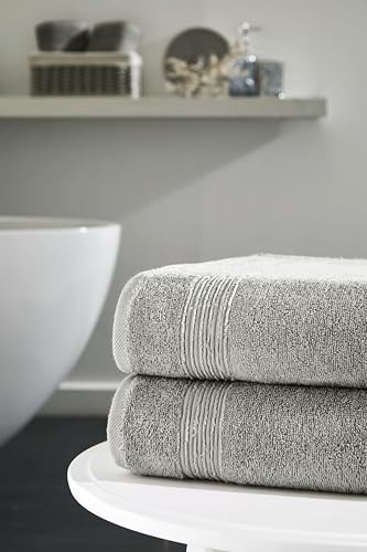 Ozdilek 2-Piece Bath Towels, 27x54 100% Turkish Cotton, Luxury Quick Dry, Extra Large, Fade-Resistant, Eco-Friendly, Spa Towel, Comfortable (Light Brown) - color: Light Brown