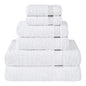 Cotton Paradise 100% Cotton Turkish Towel Set, Soft Absorbent Quick Dry, 6 Piece Towel Set, Snow White - color: Snow White