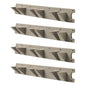 Suncast 4 Pack Wall Stud Mounted Garden Tool Hanger Organizer for Garage or Storage Space, 24 x 4.25 x 6 Inches, Holds Up to 6 Long Handled Tools