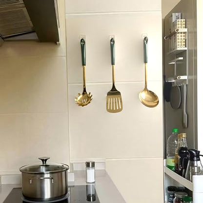 15 Clear Small Wall Hooks with 20 Strips for Hanging, Wire Toggle Hooks for Walls No Damage, Utility Hooks Heavy Duty with Adhesive Strips for Hanging Decorations in Living Spaces, No Tools.
