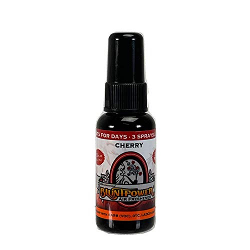 BluntPower Oil Based Concentrated Air Freshener and Oil for Diffuser - Air Freshener Spray For Room, Car, Bathroom - Concentrated Room Deodorizer & Odor Eliminator Spray - Cherry 1.5oz. (3 Pack) - color: Red