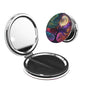 Magic Fantasy Tree Moon Art Print Foldable Travel Pocket Mirror Round PU Leather Portable Mini Makeup Double Sided Handheld Magnifying,2.6 in - color: Magic Fantasy Tree Moon Art