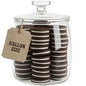 kitchentoolz Large Glass Cookie Jar with Airtight Lid - 1 Gallon Storage Container for Candy, Flour, Sugar, Pet Food & Dog Treat Canister - Pack of 1