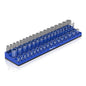 Magnetic Socket Holder with 3 Rows by Olsa Tools - color: Blue, size: 1/2-Inch Drive, Metric