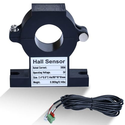 ECO-WORTHY Hall Sensor AC to DC Transmitter, Input 300A Additional Accessories for Battery Monitor - size: Hall Sensor