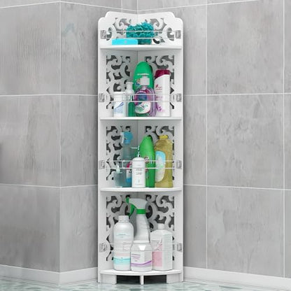 RV Refrigerator Bars 4 Pcs 12.4"-22.52" Adjustable Stainless Steel RV Fridge Tension Rods RV Shower Corner Storage Bar Rv Accessories for Camper Refrigerator,Kitchen,Cabinet,Bathroom