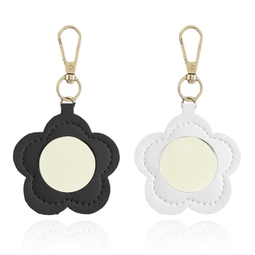 Makeup Mirro for Women Portable Makeup Mirror Keychain Bulk Portable Makeup Mirror Keychain for Women Bag - color: A