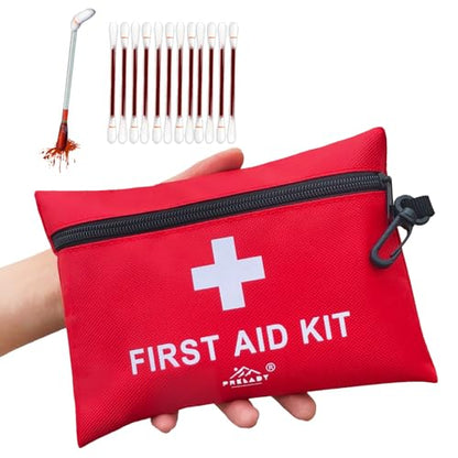 152 Piece Small First Aid Kit, Travel Size First Aid Kit TSA Approved, Mini Forst aid kit for Home, Car, Travel, Camping, Truck, Sports, Office, Hiking Med Kit for Backpack