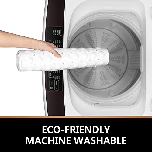 Sheepping Baby Bath Mat Non Slip Extra Long Bathtub Mat for Kids 40 X 16 Inch - Eco Friendly Bath Tub Mat with 200 Big Suction Cups,Machine Washable Shower Mat (White) - color: White