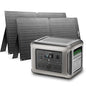 ALLPOWERS R2500 V2 Solar Generator Kit with 2x 100W Panel: 1920Wh LiFePO4, 2500W AC Output, 2x100W USB-C PD Fast Charging, 80% Charge in 1 Hour, for Home Backup Camping RV Off-Grid - color: R2500+2x SE100