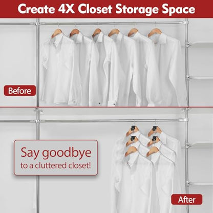 Latoxcaa Space Saving Hanger Hooks 30Pcs, Upgrade Heavy Duty Space Saver Hangers Connector Hooks for Clothes, Premium Hanging Closet Organizer for Dorm, Ganchos para Colgar Ropa, Black - size: 30 Pcs