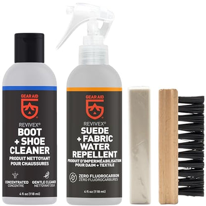 GEAR AID Revivex Suede Shoe Cleaner and Conditioning Kit for Restoring and Waterproofing your Breathable Gore-Tex Sneakers - size: 2 Pack